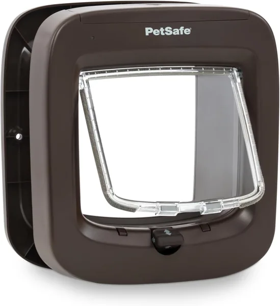 PetSafe - Portière intelligente pour chat - Intérieure ou extérieure - Accès RFID multi-utilisateur pour jusqu'à 40 animaux domestiques - 4 options de fermeture, installation facile