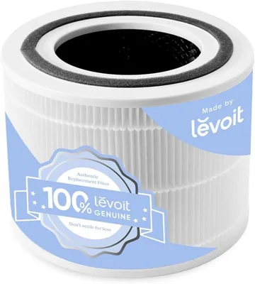 LEVOIT Air Purifier Filter, 3-in-1 HEPA & Activated Carbon, Core 300-P-RF, White