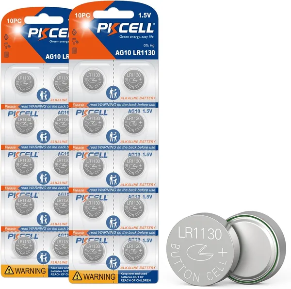 LR1130 AG10 Batteries pour Appareils Sonores - Pack de 20