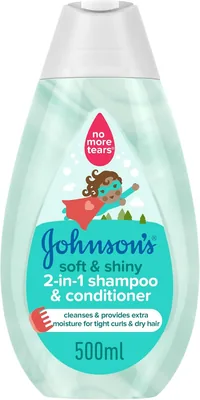 Johnson's Baby Shampoo & Conditioner 2-in-1, 500ml | Save 46%