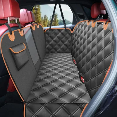 Cubrecasilla para perros KYG, Protección Resistente al Agua para Coche con Ventana de Malla Visible y Cierre, Protección Completa