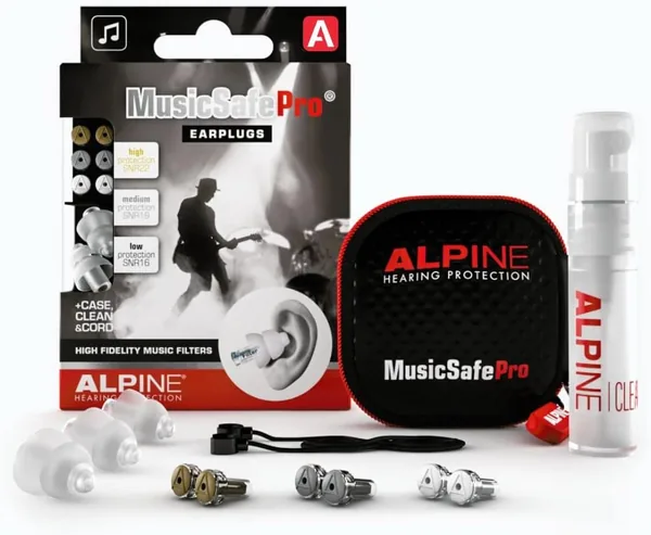 MusiqueSafe Pro : Protections auditives pour musiciens - 3 jeux de filtres interchangeables - Hypoallergéniques et réutilisables - Meilleures affaires