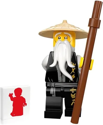 LEGO Ninjago Minifigure - Sensei Wu (Legacy) with Brown Staff