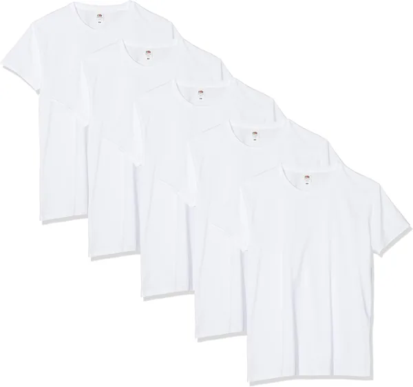 Magliette Fruit of the Loom - T-shirt leggere anelli, confezione da 5, per uomini - Best Deal