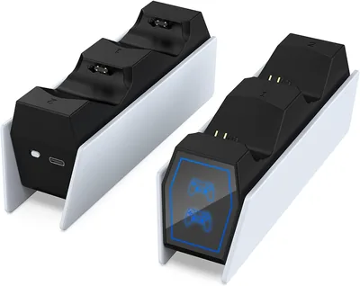 محطة شحن DOBE مع إضاءة LED لجهاز تحكم PS4 | مؤشر LED، شحن جهازي تحكم بشكل مزدوج، TP4-0417، تصميم مصغر