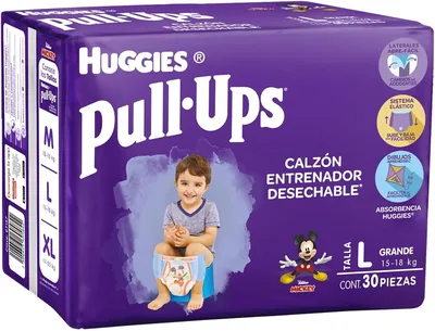 Huggies Pull-Ups Calzoncitos Entrenadores, Talla Grande Niño, 30 Piezas - 43% Descuento