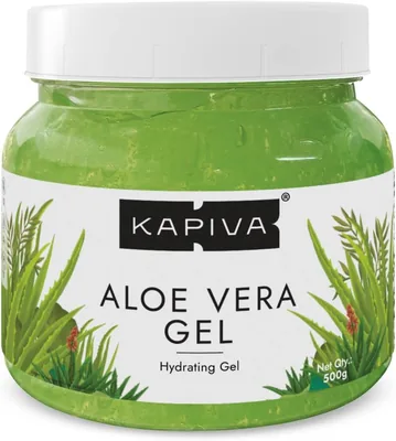 Kapiva Pure Aloe Vera Skin Gel 500g के लिए 22% ऑफ़ | चेहरा और बालों के लिए हाइड्रेटिंग, मॉइस्चराइज़िंग, सूक्ष्म त्वचा