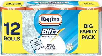Regina Blitz 12 Rolls Household Towels 15% Off