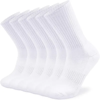 Sox Town Men's 6 Pair Combed Cotton Athletic Socks
