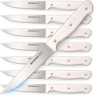 Astercook Steak Knives Set of 8 High Carbon Stainless Steel - Best Deal