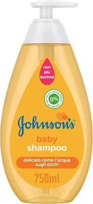 Shampoo Johnson's Baby Delicato e ipoallergenico senza lacrime, formula adatta ai capelli delicati e senza sapone