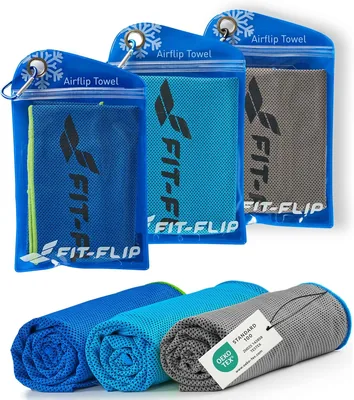 Kühlende Handtücher Set 3 Stück - Für Wandern, Laufen, Tennis, Reisen - Best Deal