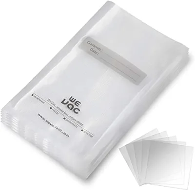 Wevac 100 Quart Vacuum Sealer Bags (8x12 Inch), Commercial Grade BPA Free, Heavy Duty - Save 26%