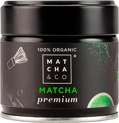 Matcha & CO - Té Verde Matcha Orgánico Ceremonial de Alta Calidad, 30g