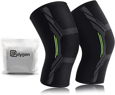 Polygon Knee Brace 2 Pack Compression Sleeve
