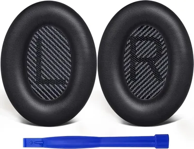 SoloWIT® Ersattbarna Örenpader för Bose QuietComfort 35 (QC35) & Quiet Comfort 35 II (QC35 II) OVER-EAR Headphones, Örenpad med höga standarder