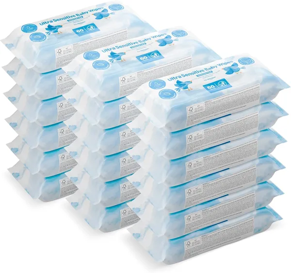 Ultra Sensitive Baby Wipes by Amazon