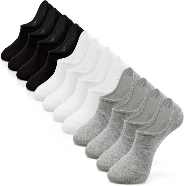 IDEgg No Show Socks Women & Men Low Cut Ankle Short Anti-slid Athletic Running Casual Invisible Liner Socks