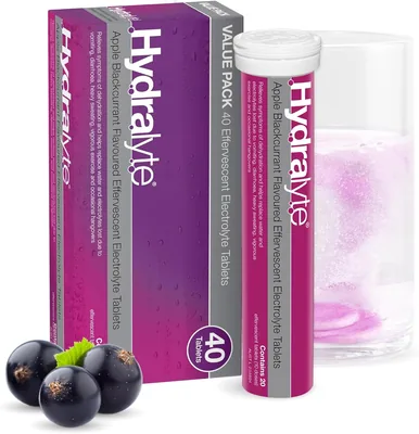 Hydralyte Apple Blackcurrant Electrolytes 40 Tablets - Best Deal