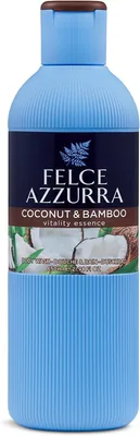 Felce Azzurra - Sapone per il Corpo con Profumo di Coco e Bambù, Schiuma Detergente Idratante Delicata per Pelle Morbida, Note Fresche di Aloe