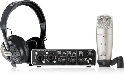 Behringer U-PHORIA STUDIO PRO: Kit de Grabación Profesional con Interfaz USB y Micrófono Condensador