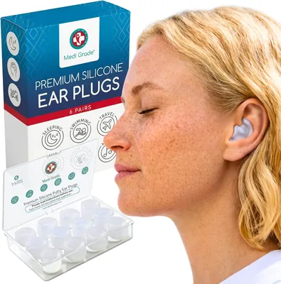 Medi Grade Silicone Ear Plugs - 6 Pairs Best Deal