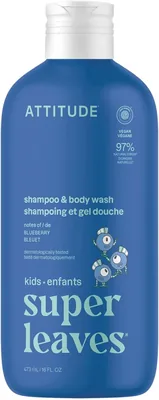 ATTITUDE Kids Shampoo & Body Wash, EWG Verified, Dermatologically Tested, Plant & Mineral, SGD 15.77