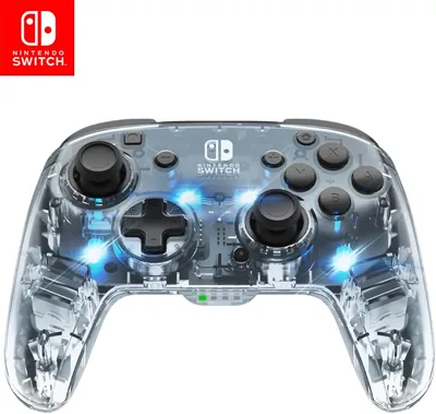 PDP Mando Afterglow Deluxe Wireless Nintendo Switch Gris Prismatic MXN 649.92