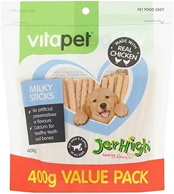 Vita Pet Jerhigh Milky Sticks Dog Treats 400g Best Deal