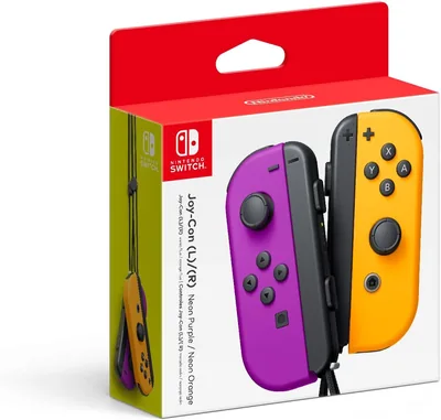 Nintendo Switch Joy-Con Controllers - Neon Purple/Neon Orange (Best Deal)