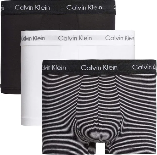 Calvin Klein Mens Medium Rise Trunk Boxer Shorts(Pack of 3) (pack of 3)