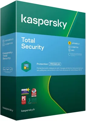 Kaspersky Total Security 2022 (5 Positions / 2 Ans) - Meilleure Offre