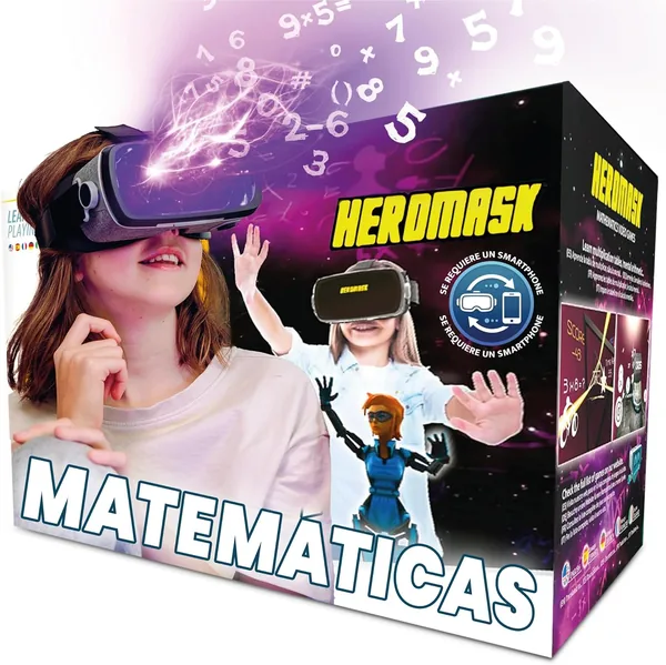 Heromask Gafas Virtuales Ni os + Juegos Aprender Matematicas [sumar y restar calculo Mental...] Gafas 3D Realidad Virtual [Regalo Original] Ni os y ni as 5 6 7...12 a os
