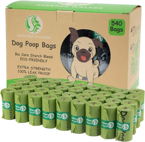 GREENER WALKER Poo Bags for Dog Waste