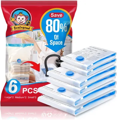 Bacs de rangement sous vide BoxLegend 6 pièces - 2XL + 2L + 2S - Meilleures affaires