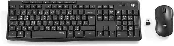 ماوس ولوحة مفاتيح Logitech MK295 صامتة مزودة بتقنية SilentTouch، لوحة أرقام كاملة، تتبع بصري متقدم، 28% تخفيض
