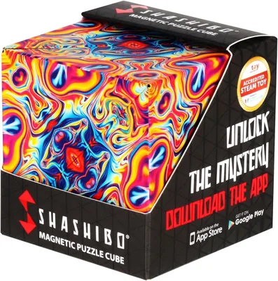 Cube Transformable Shashibo - Cube anti-stress breveté et primé | 100+ formes possibles