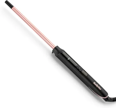 Boucleur BaByliss 10 mm - Quartz Céramique, 10 Niveaux de Chaleur, Design Compact, Rose et Noir, C449E - 45% Off