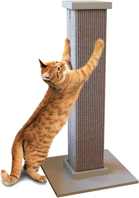 SmartCat Ultimate Scratching Post - Gray, Large Tower