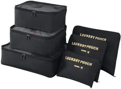 Vicloon 6-en-1 Ensemble d'Organisateurs de Bagages de Voyage, Sacs de Rangement Étanches