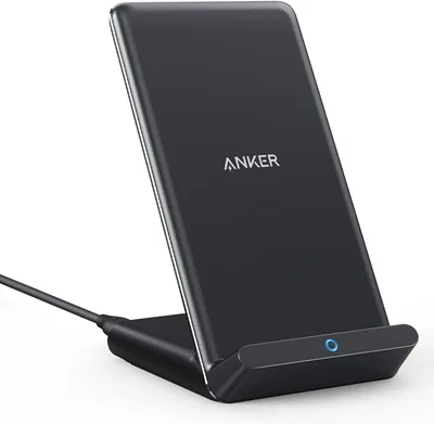 Anker PowerWave 10スタンド | Qi認証ワイヤレス充電器、iPhone 16/15/14シリーズと互換性あり