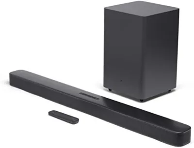 JBL Bar 2.1 Deep Bass Soundbar, Black