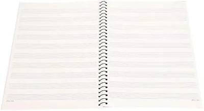 Bnineteenteam Libro de Papel del Manuscrito Musical, 50 Hojas de Cuaderno de Partituras para Músicos (Piano Negro) - Mejor Oferta