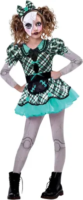 amscan Girls Creepy Broken Doll Halloween Costume