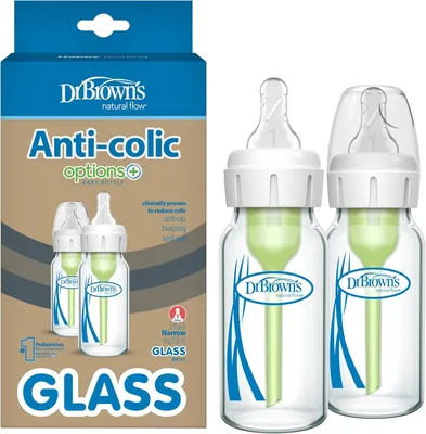 Dr Brown's 4oz/120ml Narrow Glass 'Options+' Bottle, 2-Pack - 37% Off