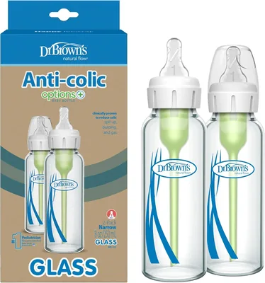 Dr Brown's 8Oz/250Ml Narrow Bottle Options+ 2-Pack, 61% Off