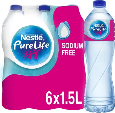 Nestlé Pure Life Low Sodium Bottled Water 6 x 1.5L