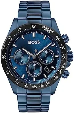 Hugo Boss Hero Ionic Blue Steel Chronograph Watch Best Deal