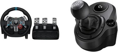 Logitech G29 ड्राइविंग फोर्स रेसिंग व्हील और फ़्लोर पेडल्स + शिफ्टर, 38% ऑफ़ (G29, G923 & G920 के लिए)