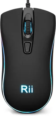 Rii RM105 Wired RGB Mouse - 2400 DPI, Ergonomic Design. Best Deal